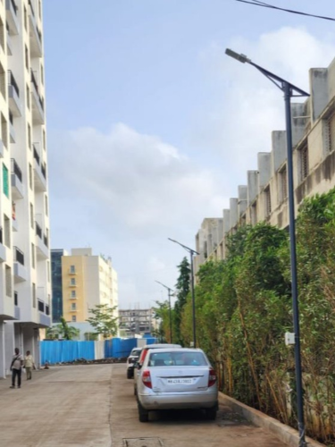 Architectural street poles for urban development